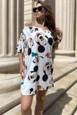 Rochie cu Garfield Aperoro Multicolora - imagine 24