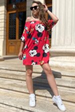Rochie cu Garfield Aperoro Multicolora - imagine 28