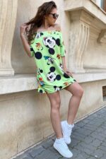 Rochie cu Garfield Aperoro Multicolora - imagine 33