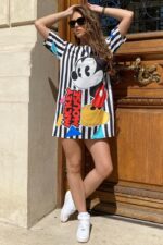 Rochie cu Garfield Aperoro Multicolora - imagine 45
