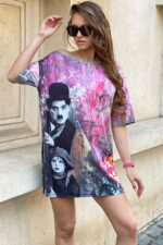 Rochie cu Garfield Aperoro Multicolora - imagine 47