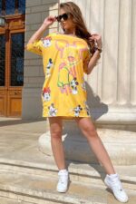 Rochie cu Garfield Aperoro Multicolora - imagine 51