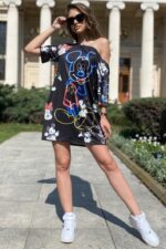 Rochie cu Garfield Aperoro Multicolora - imagine 53