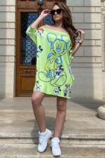 Rochie cu Garfield Aperoro Multicolora - imagine 57