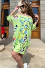 Rochie cu Garfield Aperoro Multicolora - imagine 58