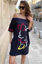 Rochie cu Garfield Aperoro Multicolora - imagine 59