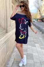 Rochie cu Garfield Aperoro Multicolora - imagine 60