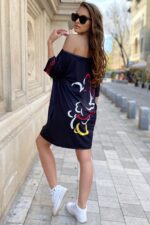 Rochie cu Garfield Aperoro Multicolora - imagine 61