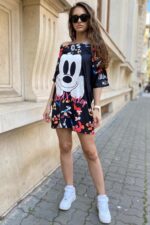 Rochie cu Garfield Aperoro Multicolora - imagine 73