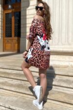 Rochie cu Garfield Aperoro Multicolora - imagine 80