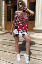 Rochie cu Garfield Aperoro Multicolora - imagine 81