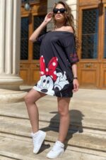 Rochie cu Garfield Aperoro Multicolora - imagine 83