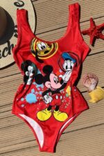 Rochie scurta cu Mickey Mouse Marlisa Neagra - imagine 7