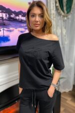 Rochie scurta cu Mickey Mouse Marlisa Neagra - imagine 26