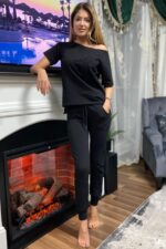 Rochie scurta cu Mickey Mouse Marlisa Neagra - imagine 27