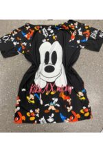 Rochie scurta cu Mickey Mouse Marlisa Neagra - imagine 31