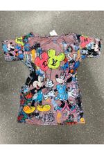 Rochie scurta cu Mickey Mouse Marlisa Neagra - imagine 44