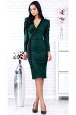 Rochie Sensiola Mustar - Marimi Mari - imagine 7