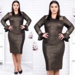 Rochie Bimon Neagra - Marimi Mari - imagine 4