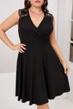 Rochie Scurta Tomic Neagra-Marimi Mari