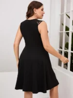 Rochie Scurta Tomic Neagra-Marimi Mari - imagine 4