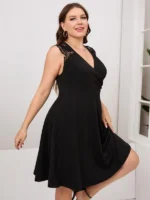 Rochie Scurta Tomic Neagra-Marimi Mari - imagine 3