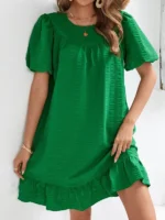 Rochie Scurta Emeralda Verde - imagine 4
