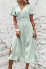 Rochie Midi Azmina cu Imprimeu Floral
