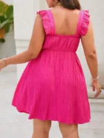 Rochie Scurta Dimitris Roz - Marimi Mari - imagine 2