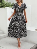 Rochie Scurta Taresa Multicolora - imagine 34
