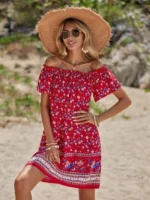 Rochie Scurta Taresa Multicolora - imagine 48