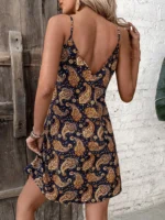 Rochie Scurta Piramin Bleumarin - imagine 2