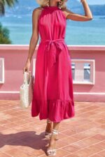 Rochie Midi Tangerina Fucsia