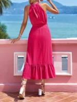 Rochie Midi Tangerina Fucsia - imagine 2