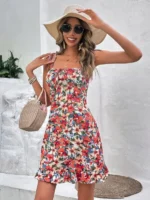 Rochie Scurta Taresa Multicolora - imagine 3