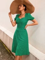 Rochie Midi Zirna Verde - imagine 4