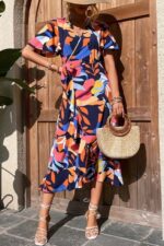 Rochie Midi Jesy Print Multicolor