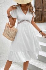Rochie Scurta Modron Alba