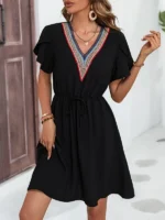 Rochie Midi Brenda Neagra - imagine 3