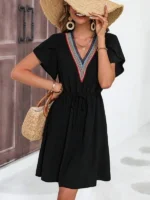 Rochie Midi Brenda Neagra - imagine 4