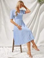 Rochie Midi Beterey Bleu - imagine 3