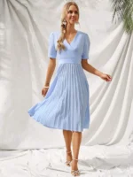 Rochie Midi Beterey Bleu - imagine 4
