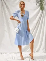 Rochie Midi Beterey Bleu - imagine 5