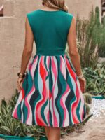 Rochie Scurta Marieta Turcoaz - imagine 2