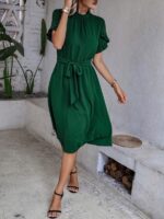 Rochie Midi Folma Verde - imagine 3
