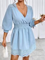 Rochie Scurta Pesoa Bleu - imagine 4