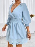 Rochie Scurta Pesoa Bleu - imagine 3