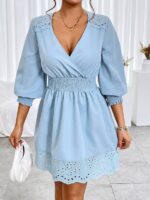 Rochie Scurta Pesoa Bleu - imagine 5