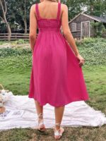 Rochie Midi Catel Roz - imagine 2