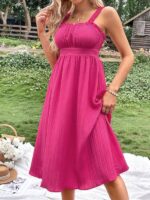 Rochie Midi Catel Roz - imagine 4